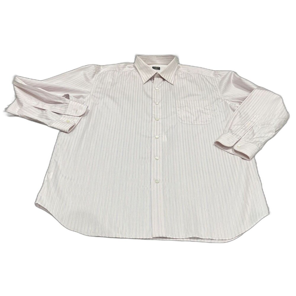 SOLEMAR By Maus and Hoffman Men's STRIPED Dress Shirt Made in Italy 17 43  New